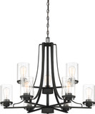 Designers Fountain 93389-BK Jedrek Contemporary Black Chandelier Lamp