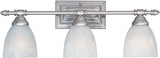 Designers Fountain 94003-SP Apollo Satin Platinum 3-Light Bath Lighting