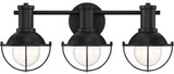 Designers Fountain D243M-3B-MB Dalton Modern Matte Black 3-Light Bath Light Fixture