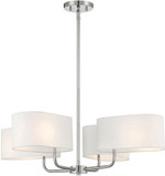 Designers Fountain D253M-4CH-PN Midtown Polished Nickel Chandelier Lamp