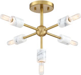 Designers Fountain D304C-SF-BG Star Dust Contemporary Brushed Gold Flush Mount Light Fixture