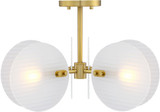 Designers Fountain D311C-SF-BG Sky Fall Modern Brushed Gold Flush Mount Ceiling Light Fixture