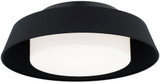 dweLED by WAC FM-49416-BK Chapeau Modern Black LED Ceiling Light Fixture