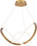 dweLED by WAC PD-19324-AB Solo Modern Aged Brass LED Drop Ceiling Lighting