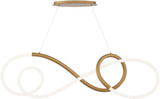 dweLED by WAC PD-19348-AB Solo Modern Aged Brass LED Island Lighting