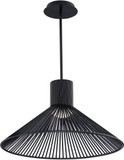 dweLED by WAC PD-17421-BK Cappe Modern Black LED Hanging Light