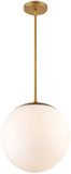 dweLED by WAC PD-52313-AB Niveous Contemporary Aged Brass LED Hanging Lamp