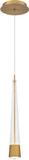 dweLED by WAC PD-59416-AB Quill Modern Aged Brass LED Mini Drop Ceiling Lighting