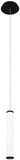 dweLED by WAC PD-70913-BK Flare Contemporary Black LED Mini Hanging Pendant Lighting