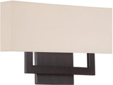 dweLED by WAC WS-13115-BO Manhattan Modern Brushed Bronze LED 15" Lighting Sconce