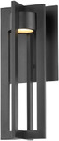 dweLED by WAC WS-W48616-BK Chamber Modern Black LED Outdoor Wall Lamp