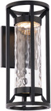 dweLED by WAC WS-W49314-BK Roslyn Contemporary Black LED Outdoor Wall Sconce Lighting