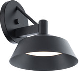 dweLED by WAC WS-W77211-BK Rockport Modern Black LED Outdoor Wall Light Fixture