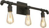 EGLO 202841A Wymer Contemporary Matte Bronze 3-Light Bathroom Lighting