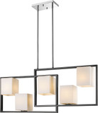 EGLO 202819A Regis Falls Contemporary Black / Chrome Multi Drop Lighting