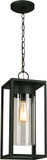 EGLO 203036A Walker Hill Matte Black Outdoor Lighting Pendant