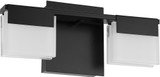 EGLO 203962A Vente Contemporary Matte Black LED 2-Light Bathroom Lighting