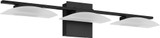 EGLO 204044A Metrass 3 Modern Matte Black LED 3-Light Bath Lighting Fixture
