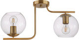 EGLO 204336A Marojales Contemporary Brushed Gold Ceiling Light Fixture