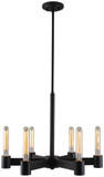 EGLO 204553A Broyles Modern Matte Black Mini Chandelier Lamp
