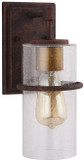 EGLO 204543A Brandel Modern Rust Exterior Wall Lighting Sconce