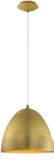 EGLO 204674A Coretto Brushed Gold Mini Lighting Pendant
