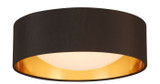 EGLO 204717A Orme Black and Gold LED 12" Flush Mount Light Fixture