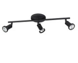 EGLO 205136A Tremendo Structured Black Halogen 3-Light Track Lighting Fixture