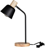 EGLO 205887A Lizella Modern Black / Wood Round Craft Lamp