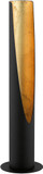 EGLO 97583A Barbotto Contemporary Matte Black & Gold Halogen Table Lamp