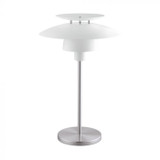 EGLO 98109A Brenda Satin Nickel Table Lamp Lighting