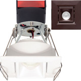 Elco E1L32FBZ Oak System Contemporary Bronze LED Recessed Lighting 1" Round Recessed Adjustable Gimbal