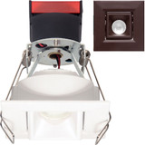 Elco E1L22FBZ Oak System Modern Bronze Recessed LED Lighting 1" Square Recessed Pull Down