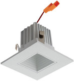 Elco E215C07 Alder Standard Modern White LED Down Light 2" Square Baffle Light Engines