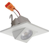Elco E219C07 Alder Standard Modern White LED Recessed Ceiling Light 2" Square Adjustable Light Engines