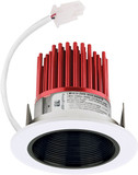 Elco E314CB2 Cedar System Modern Black w/White Ring 3 Inch Light Engine with Baffle LED Recessed Downlight