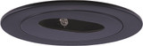 Elco EL1420B Modern Recessed Downlight Black 4" Low Voltage Slot Aperture