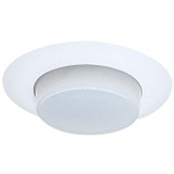 Elco EL16SH Modern White Lexan Medium Base 6" Recessed Light Drop Opal Shower Recessed Downlight