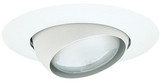 Elco EL18W Modern White Medium Base 6" Eyeball Recessed Can Light