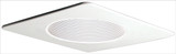 Elco EL2993W Modern White Medium Base 4" Recessed Light Phelonic Baffle Mini Recessed Light Recessed Light Trim