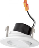 Elco EL313CT5W Modern White 3" Round Adjustable Gimbal LED Recessed Downlight Insert