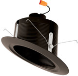 Elco EL511CT5BZ Medium Bronze 5" Sloped Recessed Light Baffle LED Can Light Insert