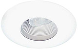 Elco EL593W Modern White Medium Base 6" 3 3/8" Baffle Recessed Light Recessed Light Trim