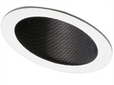 Elco EL622B Modern Black Medium Base 6" Sloped Down Lighting Phelonic Baffle Recessed Can Light