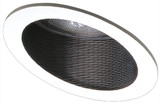 Elco EL624B Modern Black Medium Base 6" Sloped Recessed Light Phelonic Baffle w/ Gimbal Ring Recessed Light