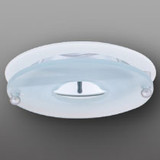 Elco EL926W Modern White Medium Base 4" Down Lighting Reflector with Suspended Frosted Glass Mini Recessed Light Recessed Light Trim
