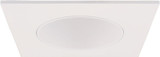 Elco ELK2518W Pex Modern All White 2 Inch Square Deep Reflector Ceiling Recessed Light
