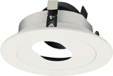 Elco ELK4120W Koto System Pex Modern Black Slot with White Ring 4" Round Rotatable Slot Aperture LED Recessed Light Trim