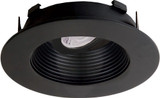 Elco ELK4723BB Flexa Contemporary Recess Light All Black 4 Inch Round Baffle for Module