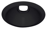 Elco ELK693BB Flexa Contemporary All Black 6 Inch Adjustable Round Baffle Recessed Light Fixture for Module